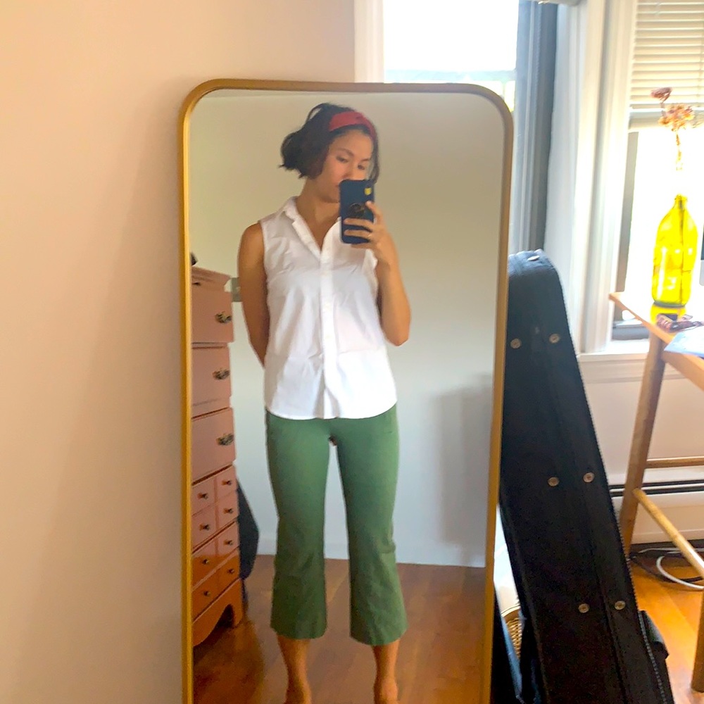 J. Crew Sleeveless Collared Blouse, Size XS